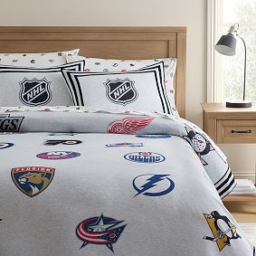 NHL Organic Logo Sheet Set | Pottery Barn Teen