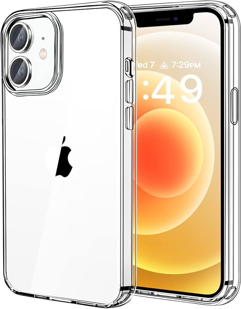 JJGoo Designed for iPhone 12 Case for iPhone 12 Pro Case, Clear Shockproof Phone Case for iPhone ... | Amazon (US)