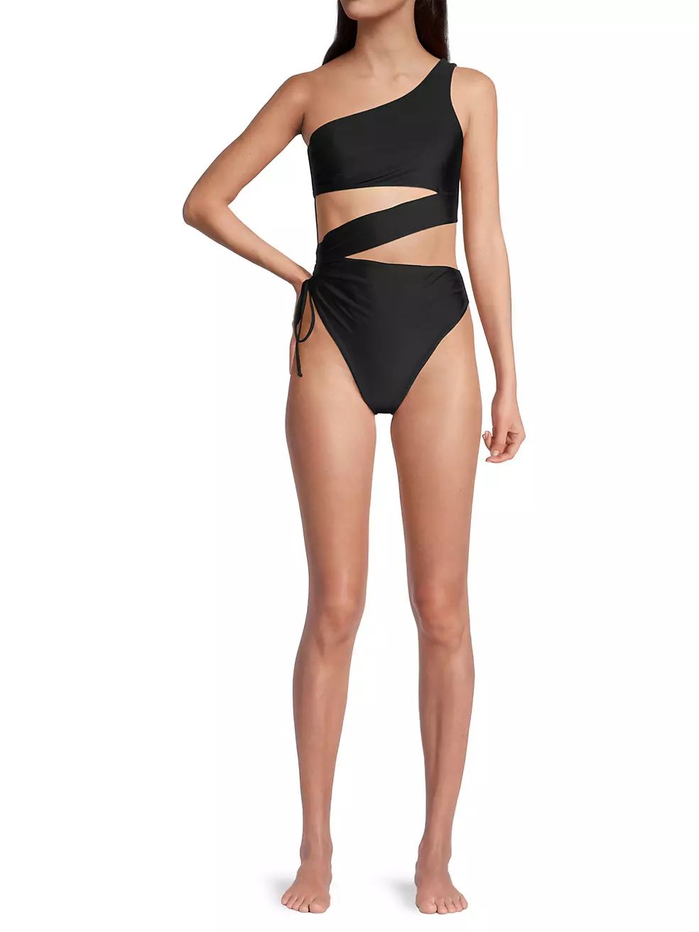 Kezia One-Shoulder Cut Out One-Piece Swimsuit | Saks Fifth Avenue