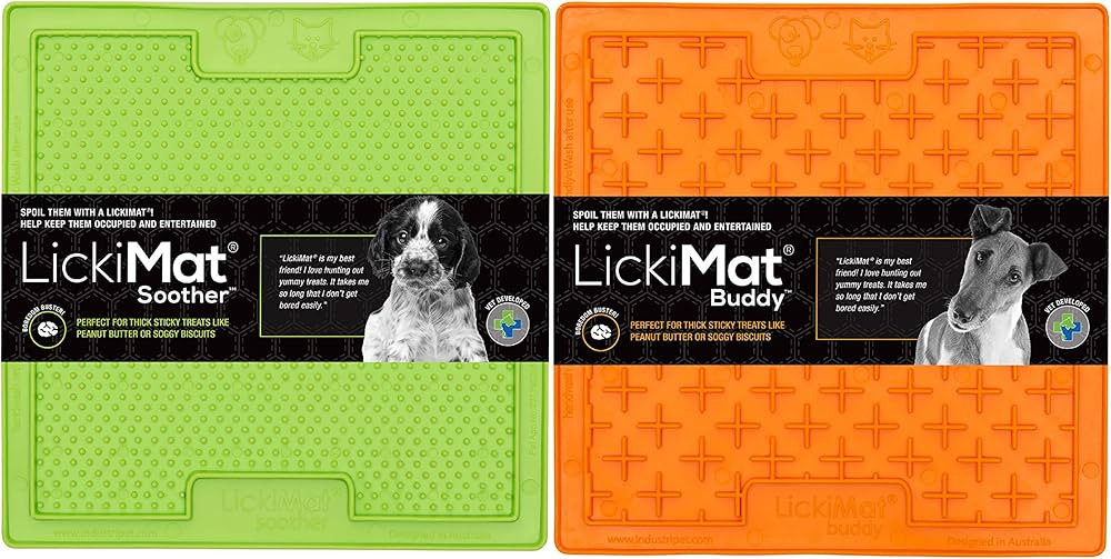 Lickimat Slow Feeder for Dogs, Boredom & Anxiety Reducer; for Food, Treats, Yogurt, or Peanut But... | Amazon (US)