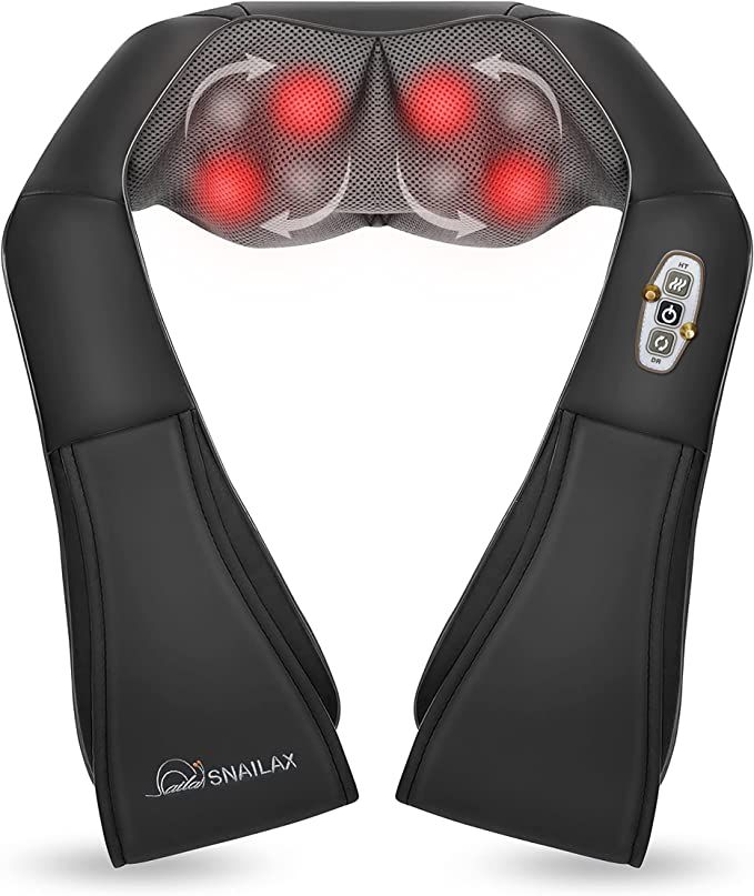 Snailax Shiatsu Neck and Shoulder Massager, Gifts for Men,Back Massager with Heat, Deep Kneading ... | Amazon (US)