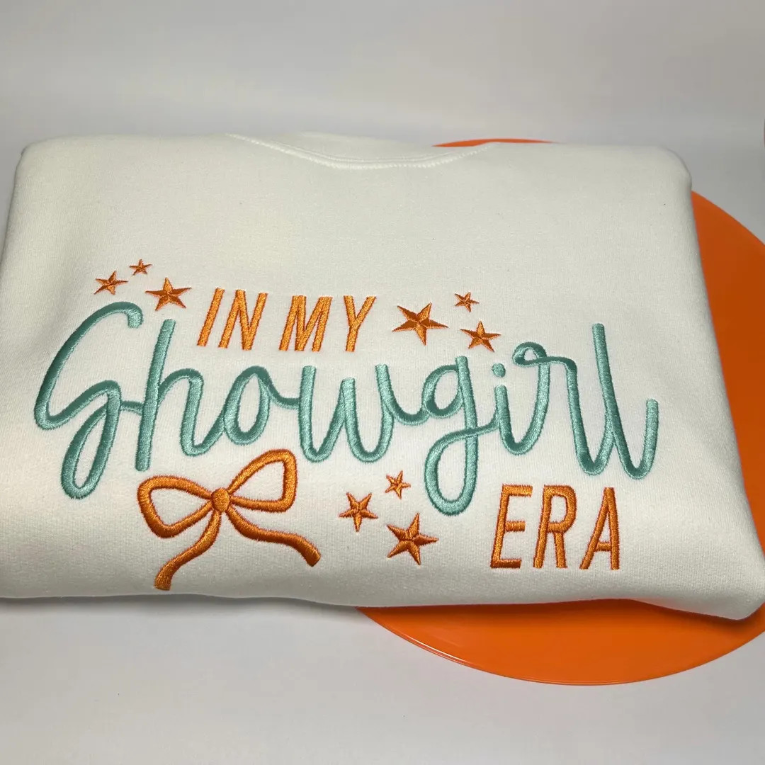 Life of a Showgirl Embroidered Crewneck | Showgirl Shirt | Release Party Shirt | New Music Album ... | Etsy (US)
