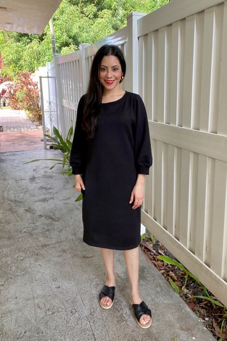 Amazon essentials sweatshirt dress in size extra small. Too big for petite size. Available in many more colors and plus size! Amazon finds 💖

#LTKunder50 #LTKSeasonal #LTKFind