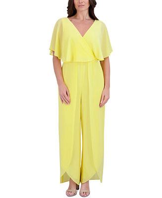 kensie Women's Flutter-Sleeve Jumpsuit - Macy's | Macy's