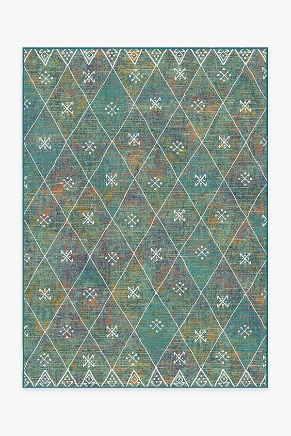 Kavi Diamond Polychrome Rug | Ruggable