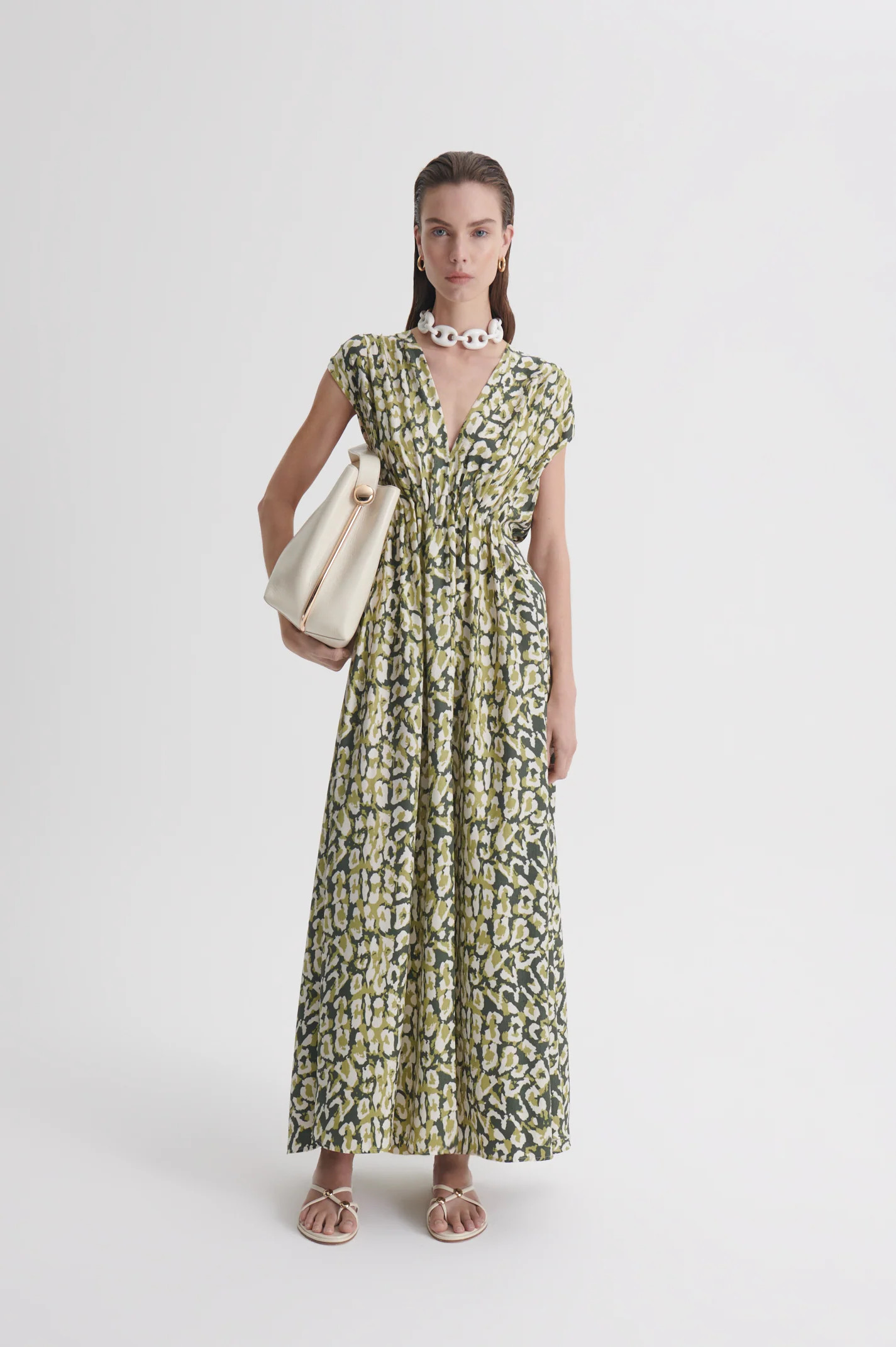 SILK JACQUARD ANIMAL PRINT DRESS - JUNGLE - Scanlan Theodore | Scanlan Theodore AU