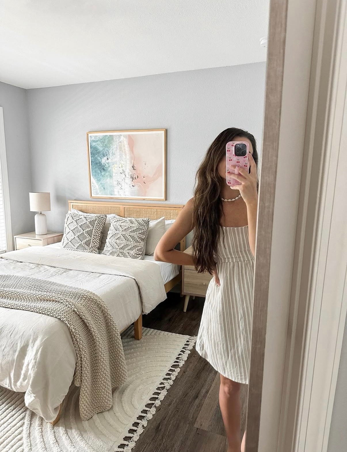 Beach house guest bedroom
Queen rattan bed
Boho cream rug
Linen duvet set
Bamboo sheets 

Coastal home decor 

#LTKHome #LTKmorningroutine #LTKSaleAlert