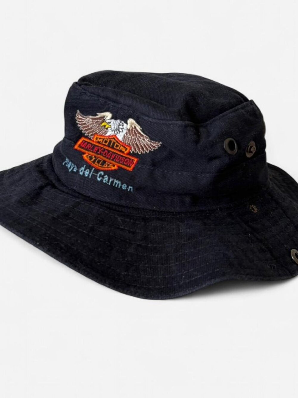 Harley Davidson Vintage 90s y2k Black Bucket Hat | Poshmark