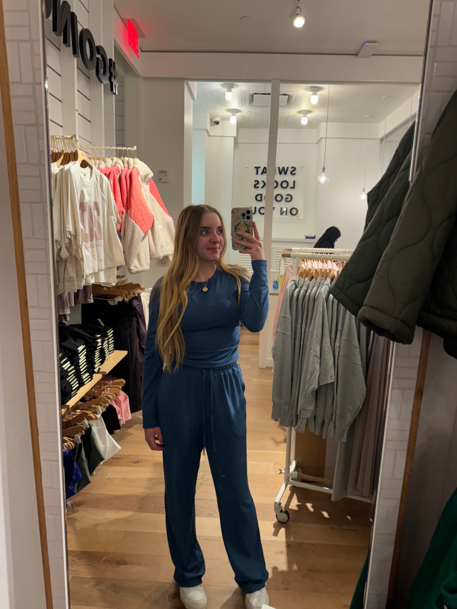 my ootd for work at aerie! this blue matching set from Amazon is one of my new favorites, so soft and comfy for long days 😇

#LTKActive #LTKootd #LTKWorkwear