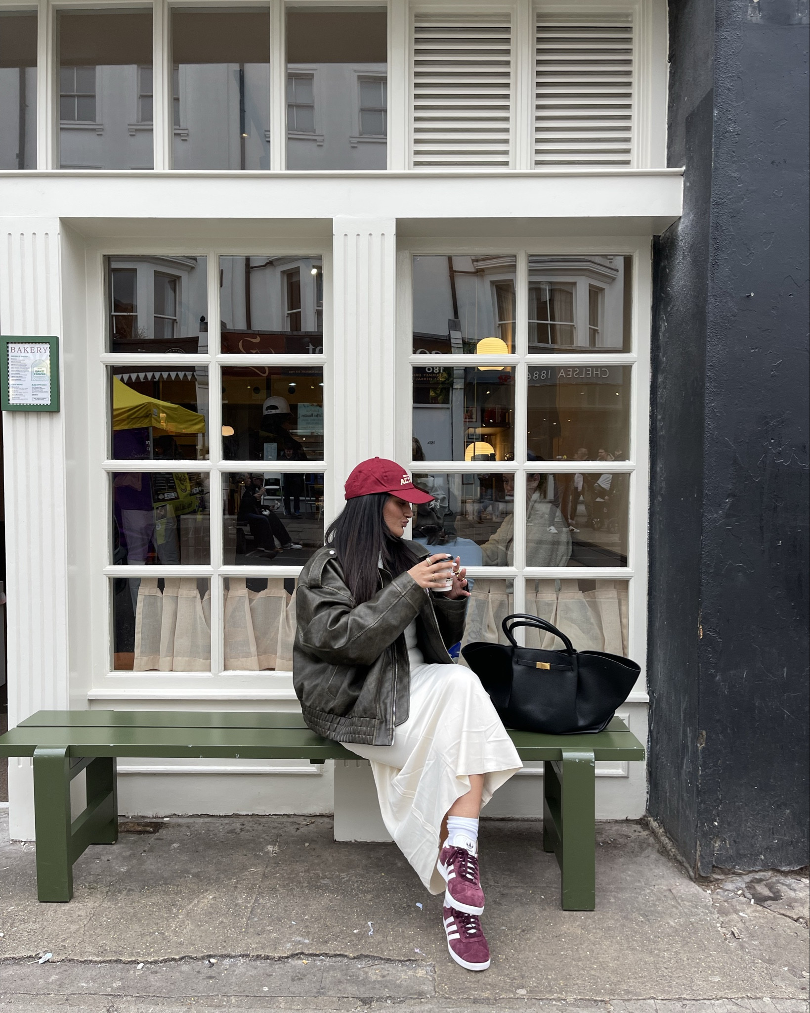Leather Jacket, Midi Skirt, Burgundy Adidas Gazelles 🫶🏼

#LTKSeasonal #LTKstyletip #LTKshoecrush