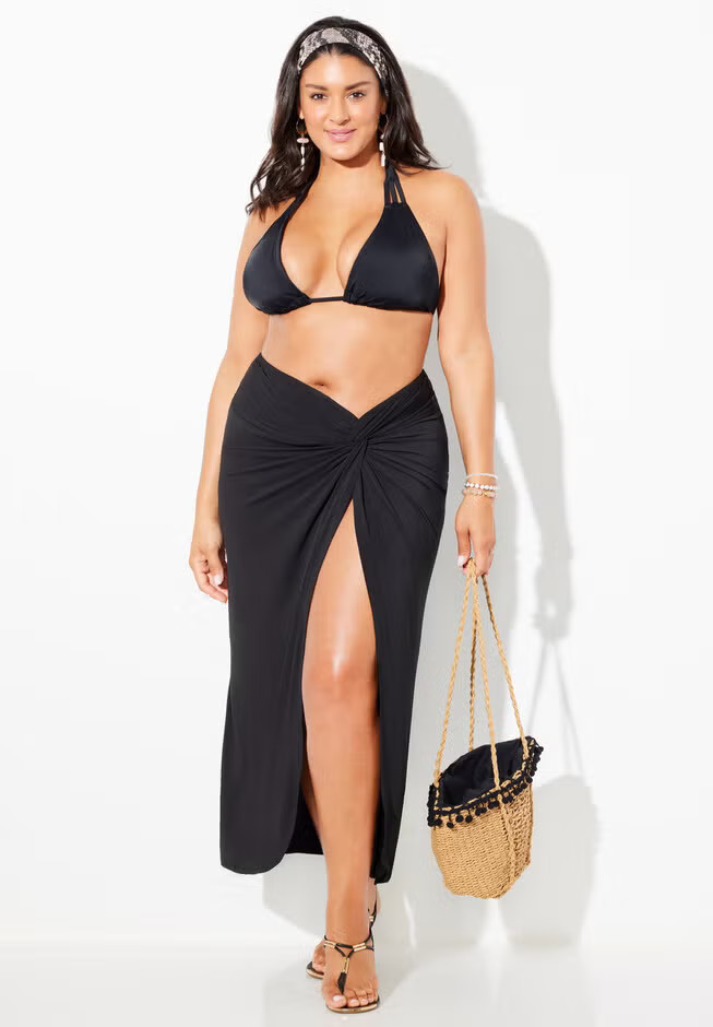 Pack N' Go Wrinkle-Resistant Sarong Skirt Cover Up | Swimsuits For All