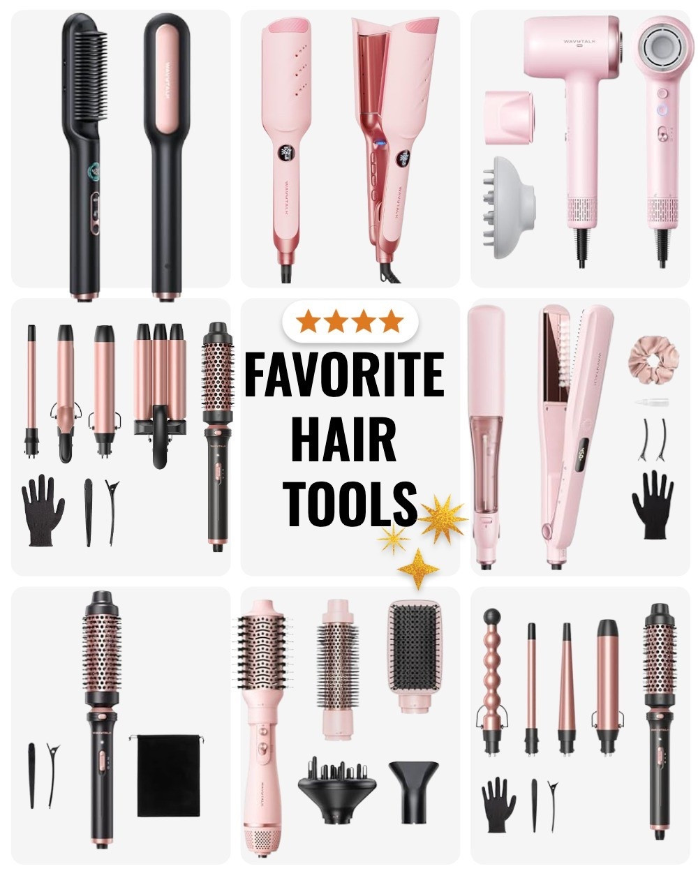 My favorite Wavytalk hair tools.
My go to styling tools for summer waves, going-out glam and smooth blowouts.  Eight versatile tools to create effortless,salon-style looks at home. Easy to use, time-saving and perfect for everyday styling or special occasions.

#LTKOver40 #LTKBeauty