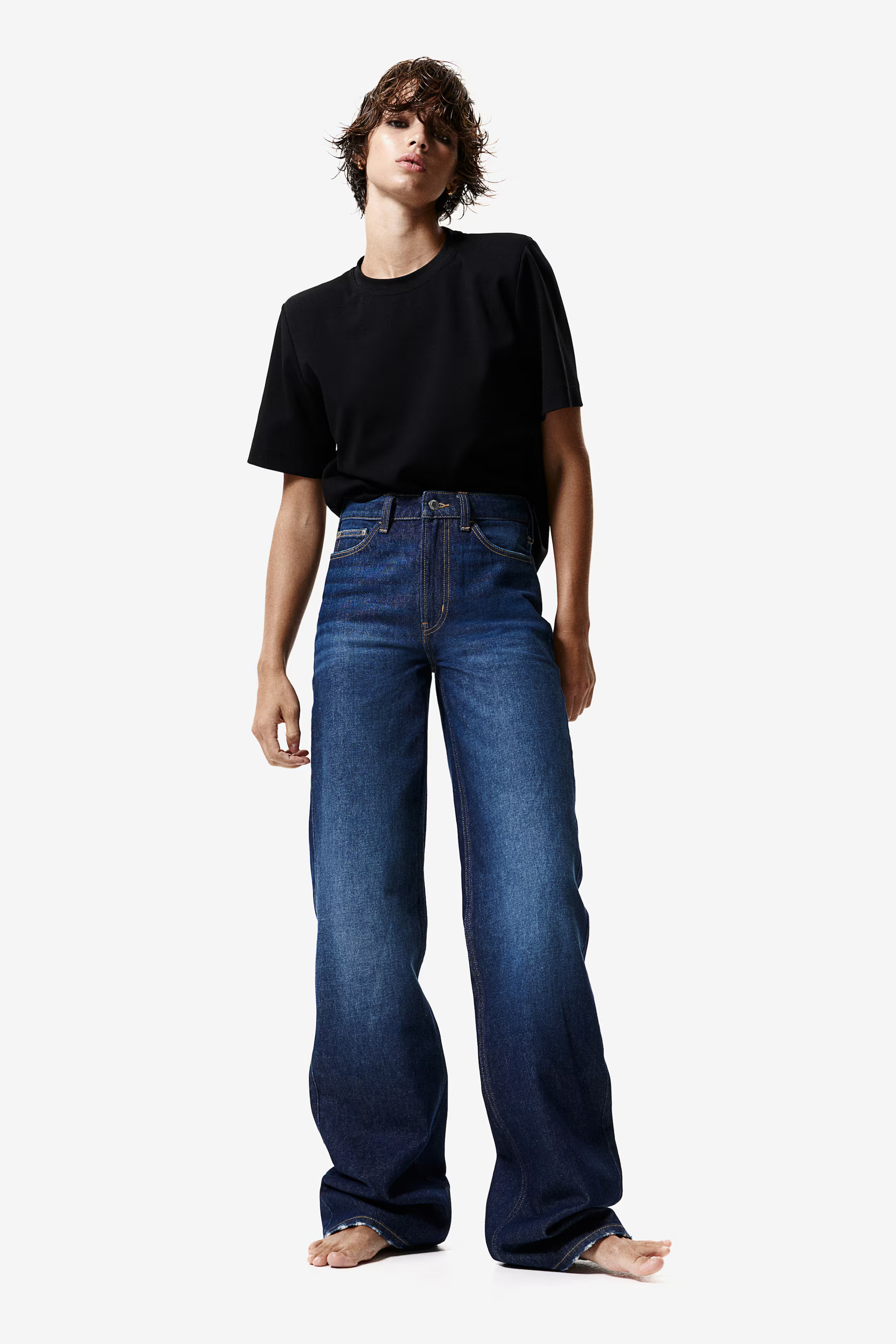 Ava Ultra High Rise Wide Leg Jeans | H&M (US + CA)
