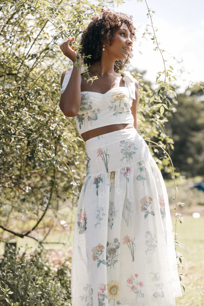 Kara Two Piece Set - White Floral | Petal & Pup (US)