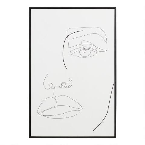 Face Lines by Madara Framed Wall Art | World Market