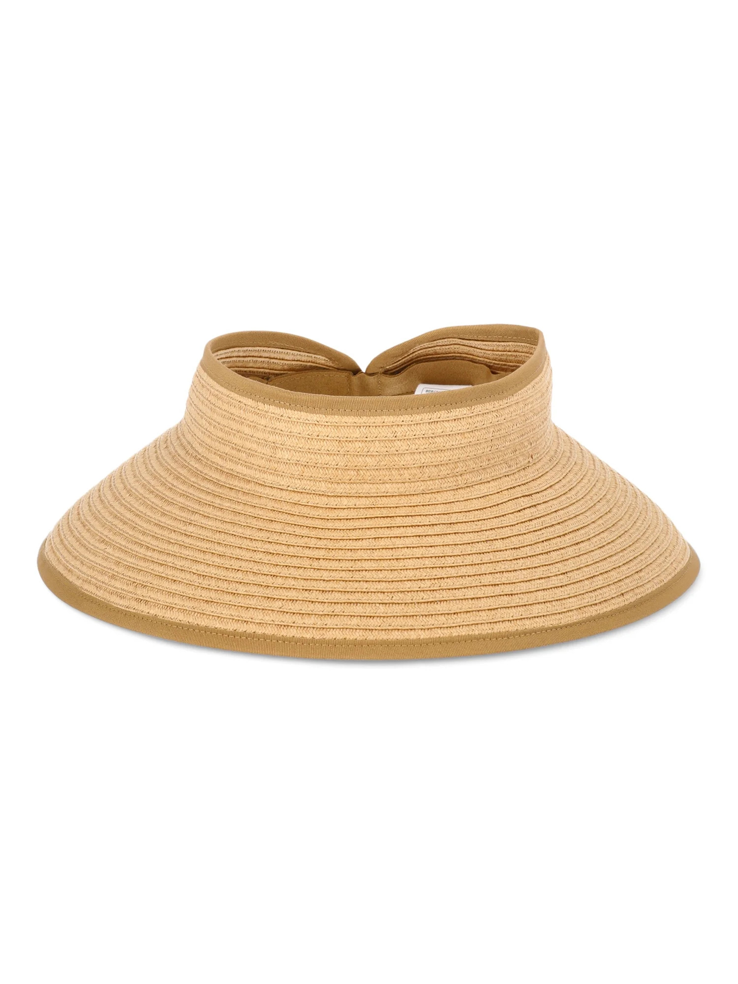 Time and Tru Women’s Packable Visor, Dark Natural, One Size Fits Most | Walmart (US)