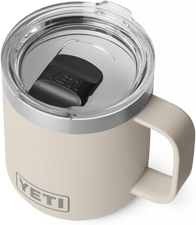 YETI Rambler 10 oz Ceramic Lined Stackable Mug, Vacuum Insulated, Stainless Steel with MagSlider ... | Amazon (US)