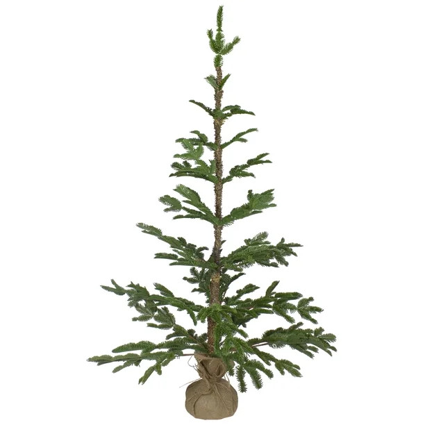 4' Green Ponderosa Pine Artificial Christmas Tree with Jute Base – Unlit - Walmart.com | Walmart (US)