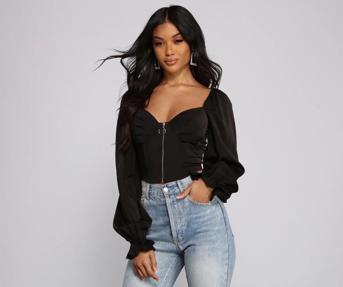 Sultry Stunner Corset Crop Top | Windsor Stores