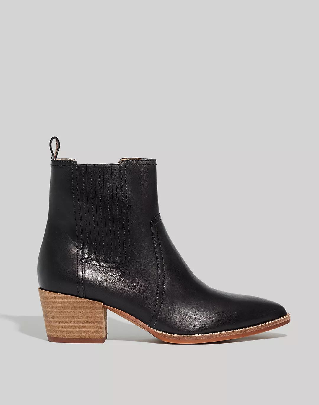 The Western Ankle Boot in Leather | Madewell