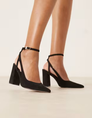 ASOS DESIGN Paisley high block heel shoes in black | ASOS (Global)