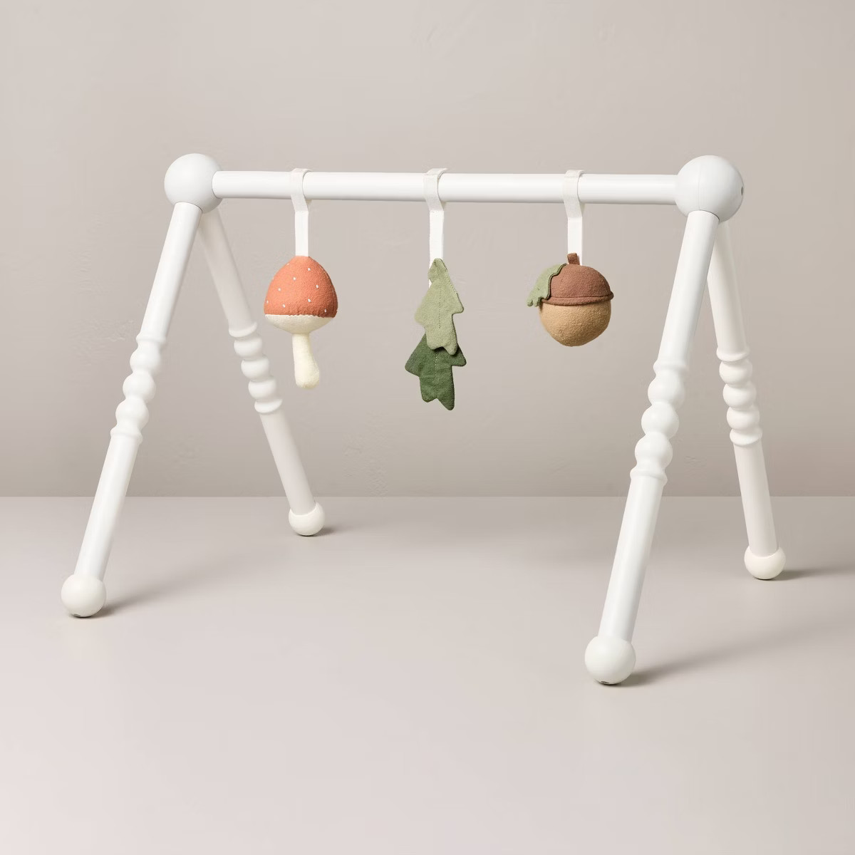 Wooden Play Gym with Soft Toys White - Hearth & Hand™ with Magnolia | Target