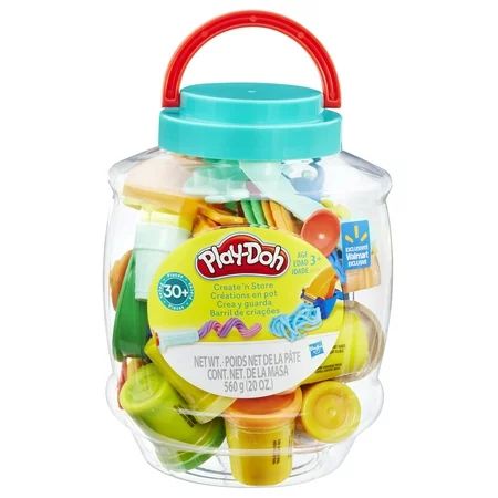 Play-Doh Create 'n Store Bucket of Play-Doh Tools with 10 2 Ounce Cans | Walmart (US)