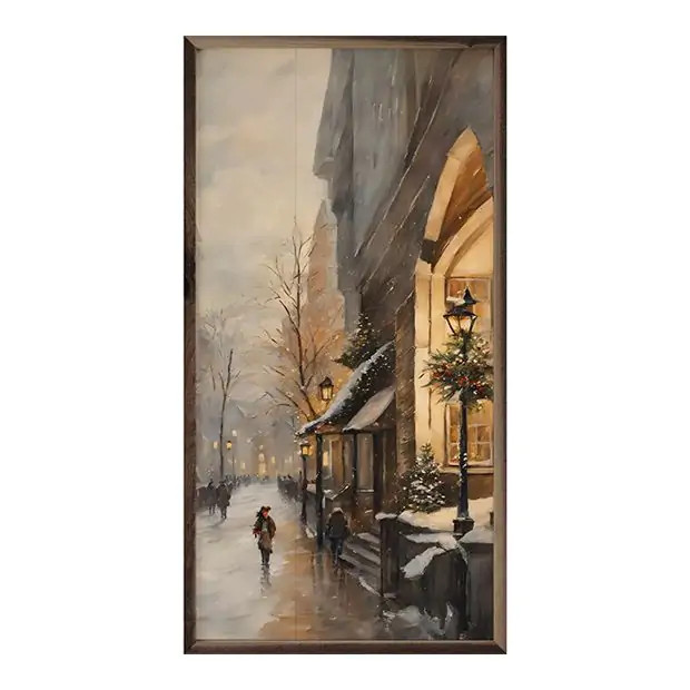 Christmas City Framed Wall Art | Antique Farm House