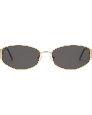 Appassal Retro Oval Sunglasses For Women Men Hexagonal Rectangle Metal Frame Sun Glasses AP3625 | Amazon (US)