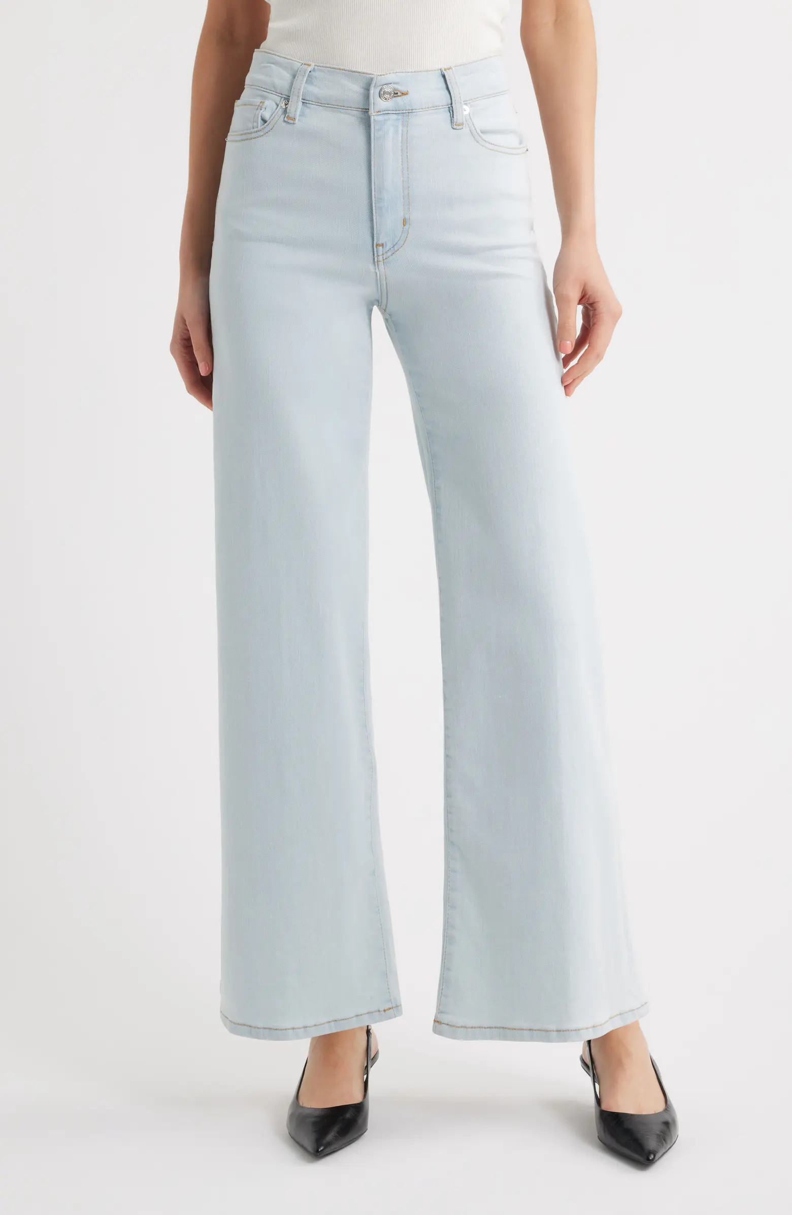 Le Slim Palazzo High Waist Wide Leg Jeans | Nordstrom