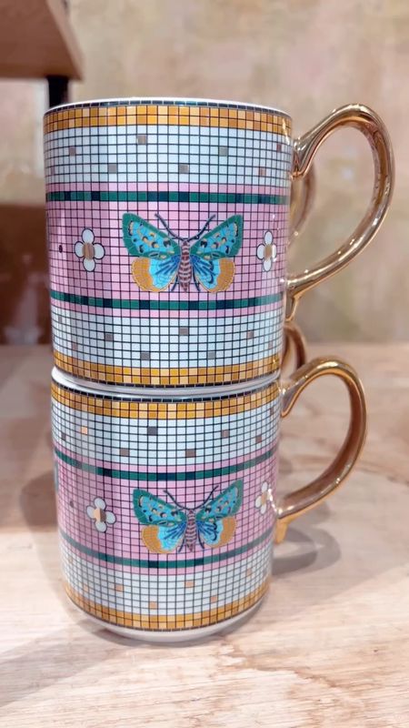 These butterfly mugs from Anthropologie are gorgeous! Very heavy. They would make an amazing gift!







#LTKVideo #LTKhome #LTKSpringSale