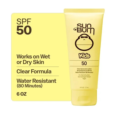 Sun Bum Kids Clear Sunscreen Lotion, SPF 50, 6 fl oz | Walmart (US)