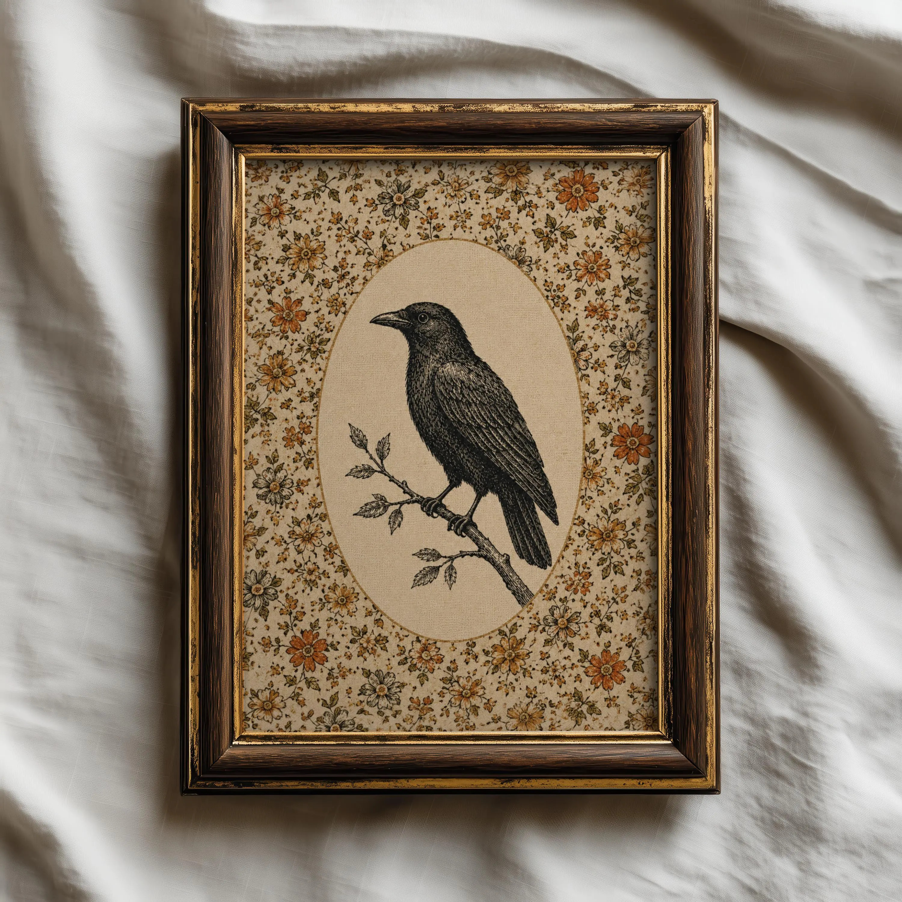 Vintage Bird Printable Wall Art | Cottage Goth Halloween Decor | Dark Academia Raven Illustration | Victorian Gothic Art (Digital Download) | Etsy (Global)