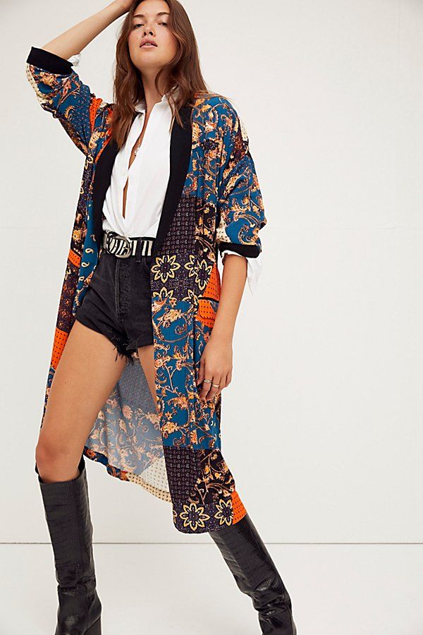 Wild Nights Duster by Free People, Jewel Combo, L | Free People (Global - UK&FR Excluded)