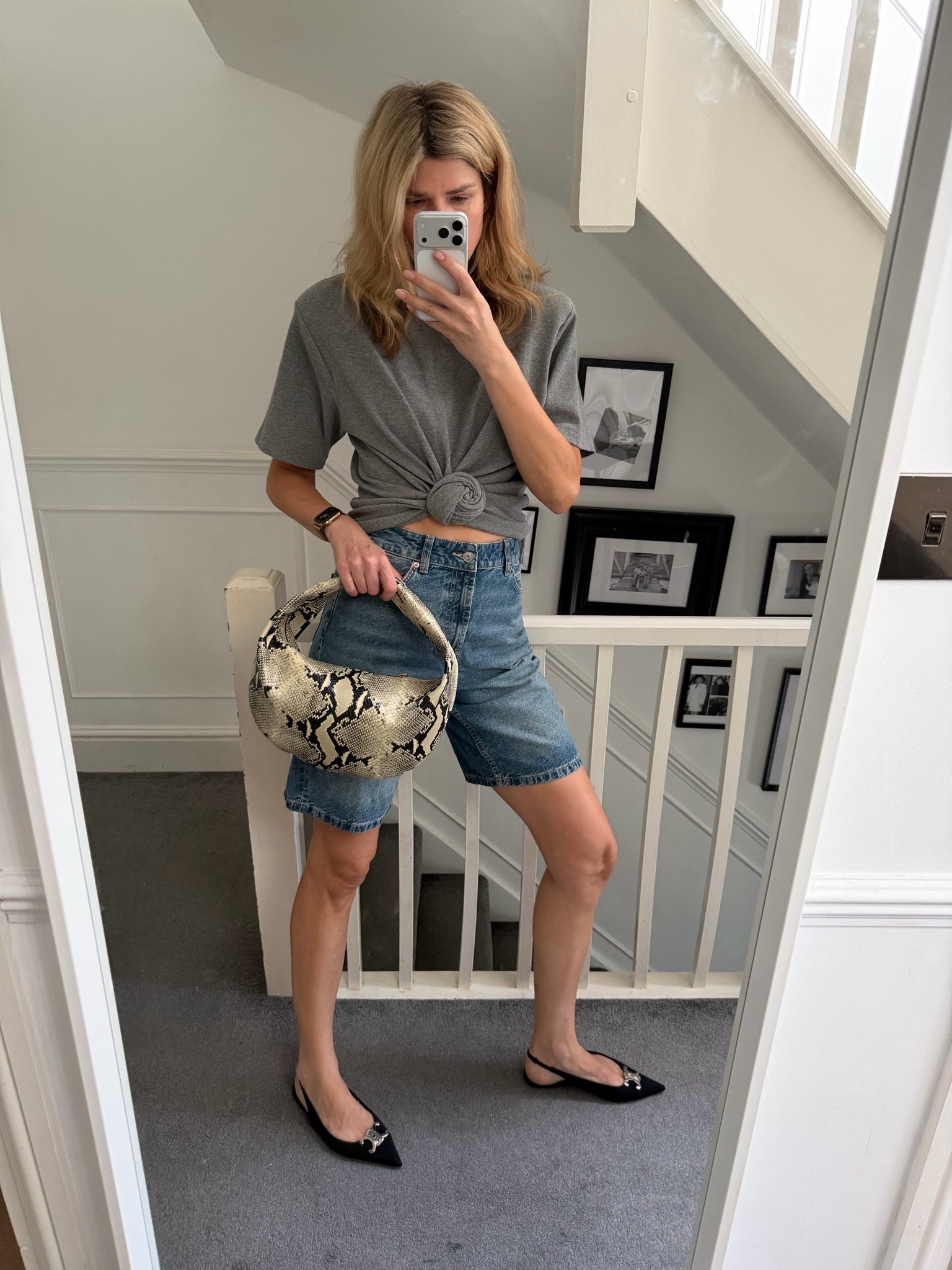 Denim Bermuda shorts, celine shoes, Khaite bag, Magda butrym tshirt, summer style, holiday outfit

#LTKeurope #LTKsummer #LTKuk