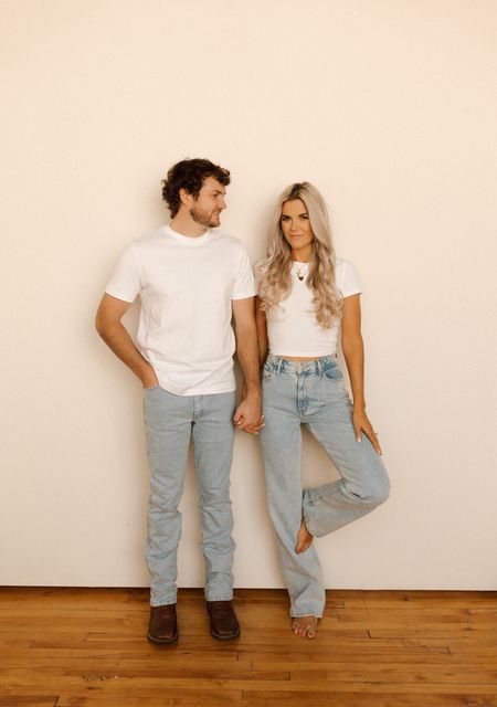 engagement pictures part 1! love this classic, timeless look! in a 25 Xlong in jeans. size xs in top. linking traeton’s look as well 💓🎀

#LTKstyletip #LTKwedding #LTKmens
