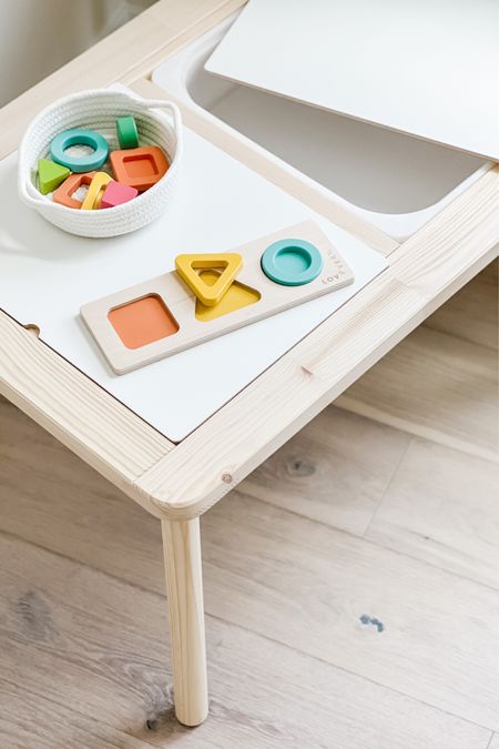 This is the sensory table that we bought for Sophie’s playroom! I can’t link it directly, but it’s the IKEA FLISAT table with TROFAST bins. There are tons of play ideas on Pinterest if you’re in need of inspiration. #LTKtoddler

#LTKkids