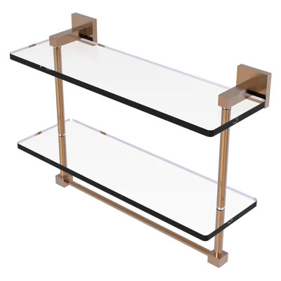 Haranu 2 Piece Tiered Shelf with Towel Bar | Wayfair North America