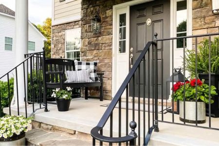 Give your front porch a makeover for summer with some simple accessories including pillows, a bench, a rug, and flower pots filled with seasonal blooms. 

#LTKSeasonal #LTKhome #LTKstyletip