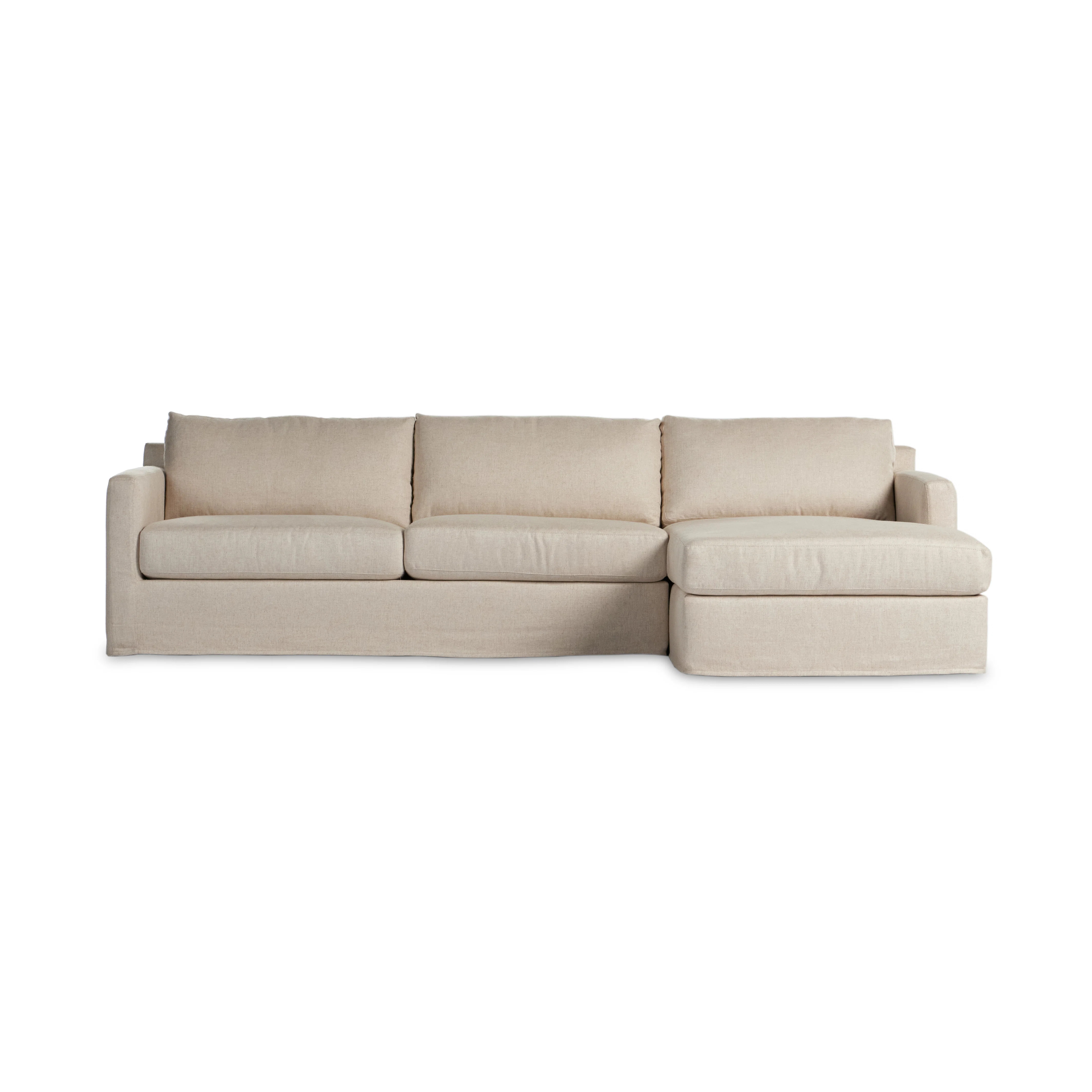 Hampton 2 - Piece Slipcover Chaise Sectional | Perigold