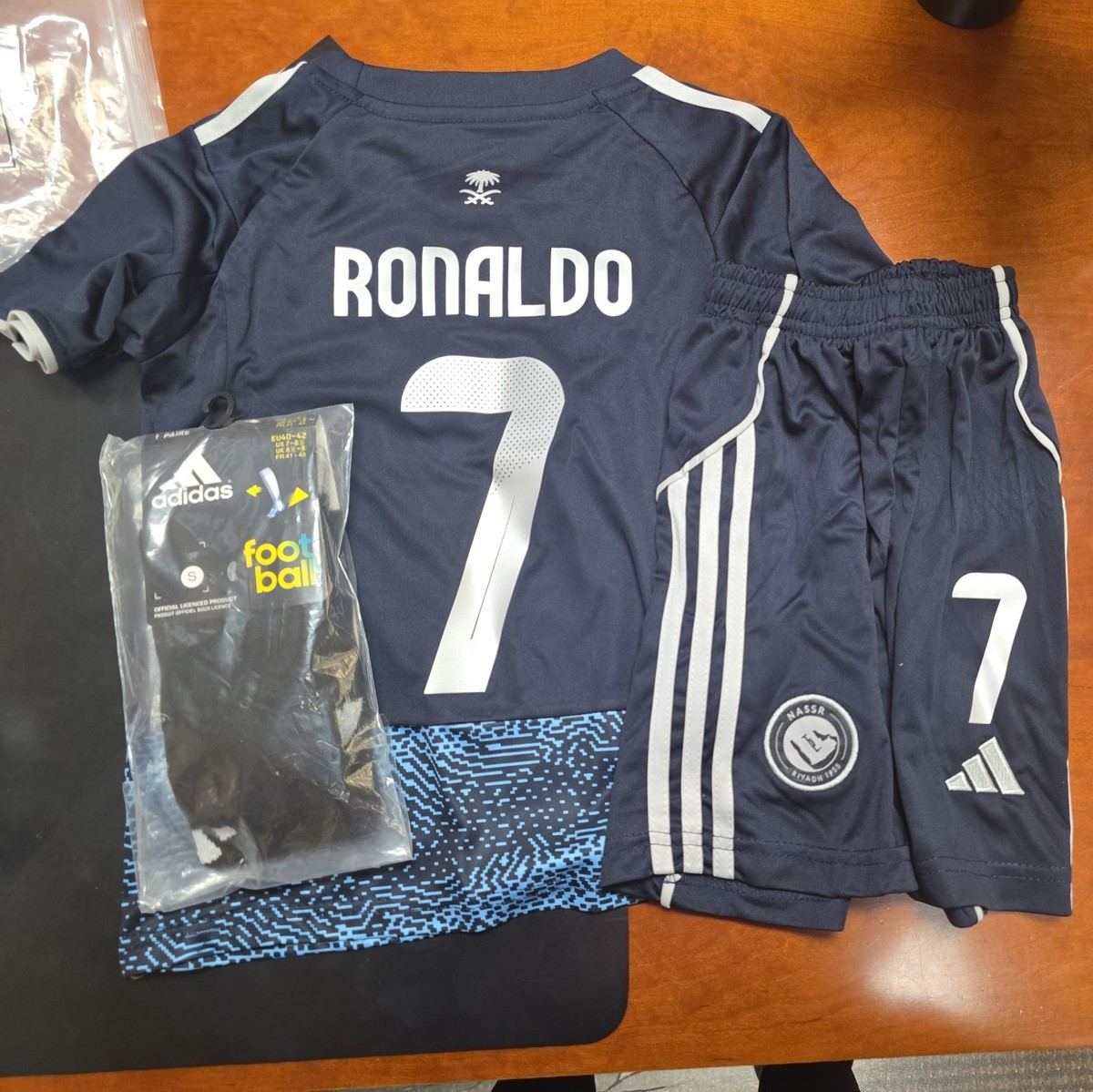 Adidas Ronaldo Al nassar #7 Soccer Jersey Set | eBay US