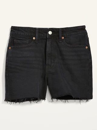 High-Waisted OG Straight Cut-Off Jean Shorts for Women -- 3-inch inseam | Old Navy (US)