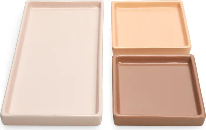 Nordstrom Set of 3 Nesting Ceramic Catchall Trays | Nordstrom | Nordstrom