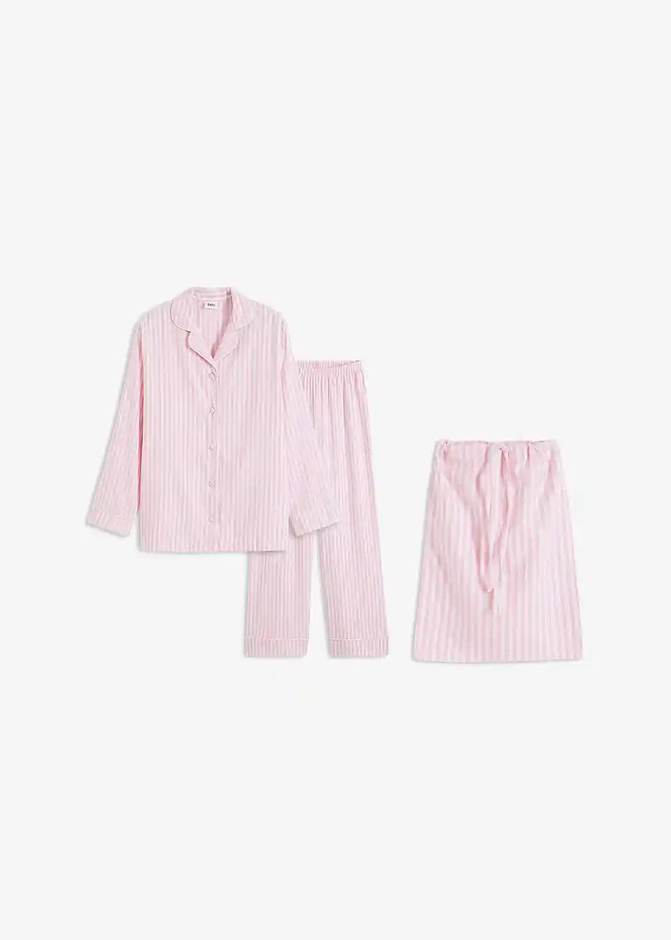 Gewebter Flanell Pyjama mit Geschenktasche | Bonprix DE