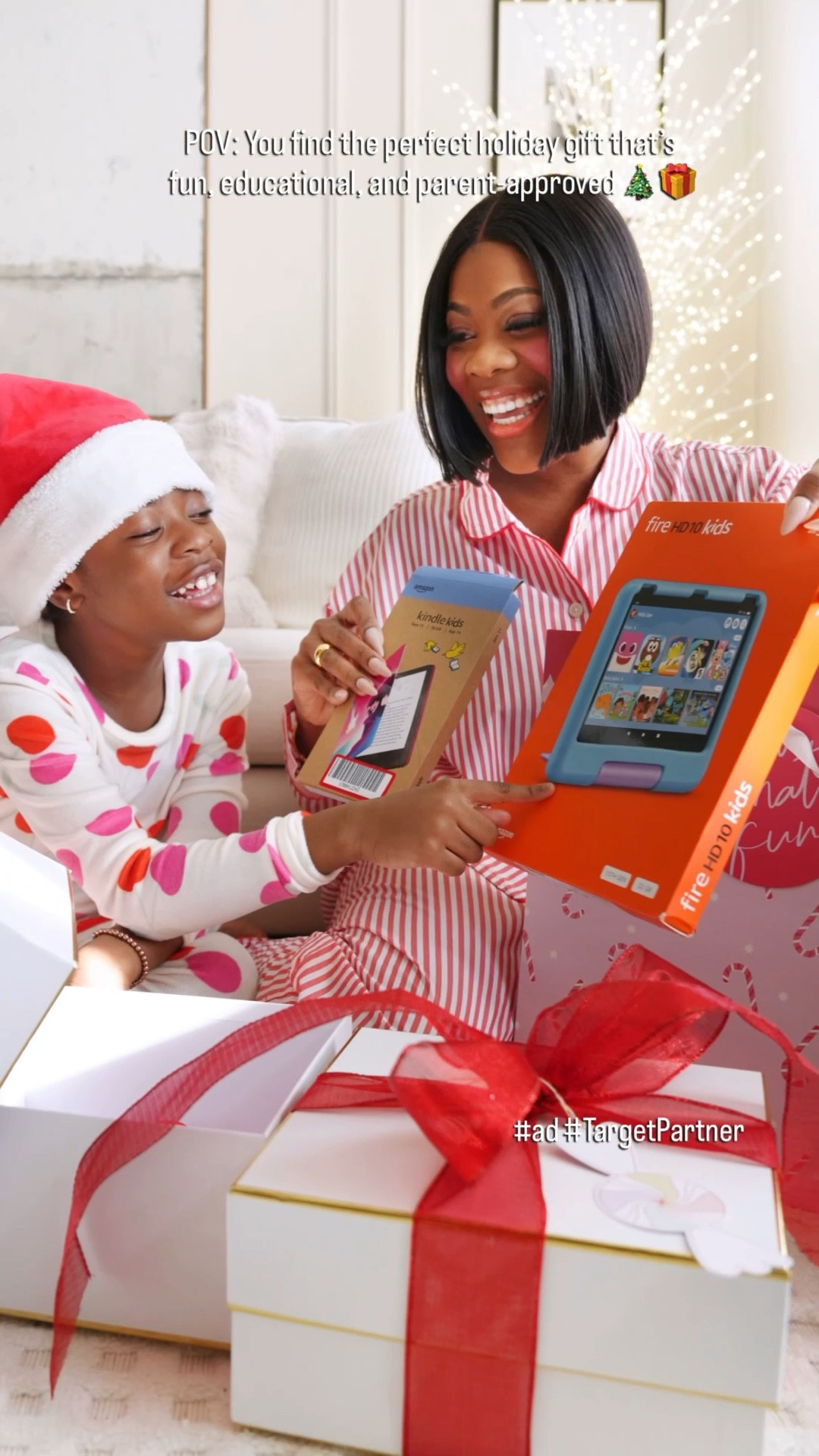 #ad We found the ultimate holiday gift for kids that keeps them learning and entertained📱
🎁 🙌The Amazon Fire HD Tablets & Kindle Kids are holiday happiness for any kids and available @Target. Amazon Fire HD Tablets and Kindle devices are designed with families and kids in-mind. There’s a level of comfort when your kids are on the tablet. I love that I can set up a daily screen time, pause the tablet and also filter the content maturity all from my phone.
Shop Amazon Kids at Target!
#TargetPartner #Target #KindleKids #MomLife #LittleReader #AmazonKids #HolidayGifting


#LTKGiftGuide #LTKKids #LTKHoliday