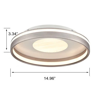 Florence Modern Led Flush Mount Ceiling Light With Remote Control | Wayfair North America