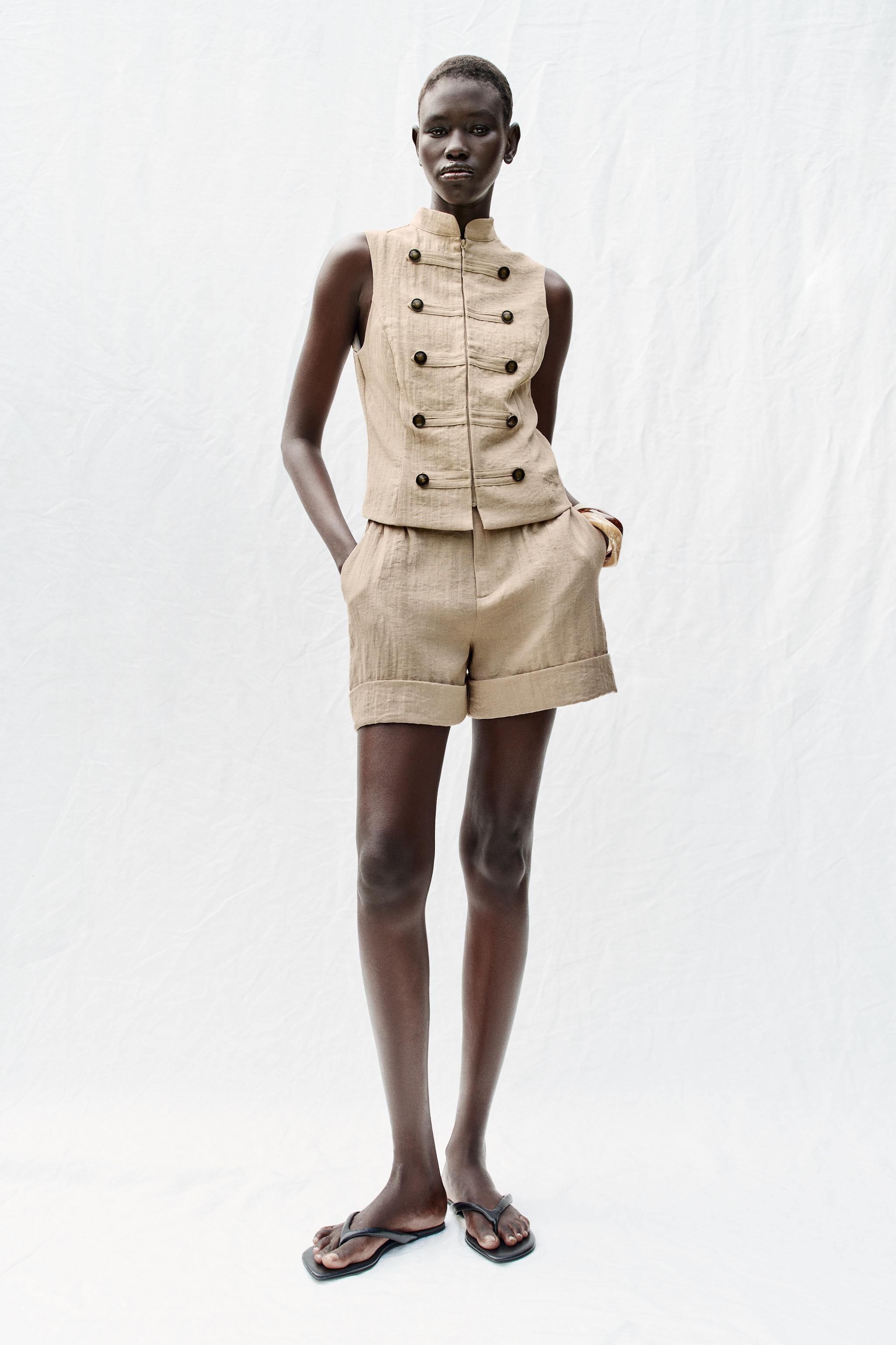SLEEVELESS BUTTON SHIRT | Zara US