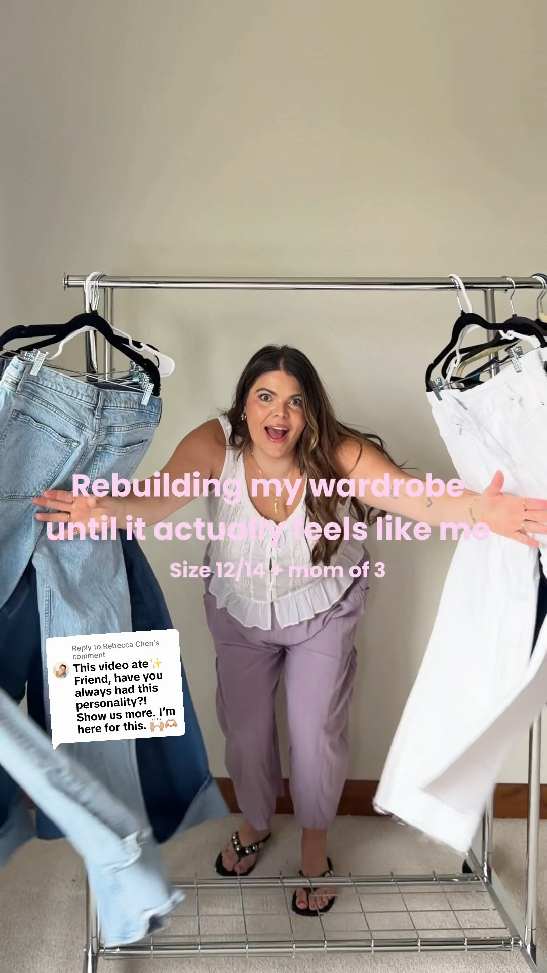 Rebuilding our work over until it finally feels like us!   Including the jeans like cats and what I replaced them with 

Size 14!￼￼