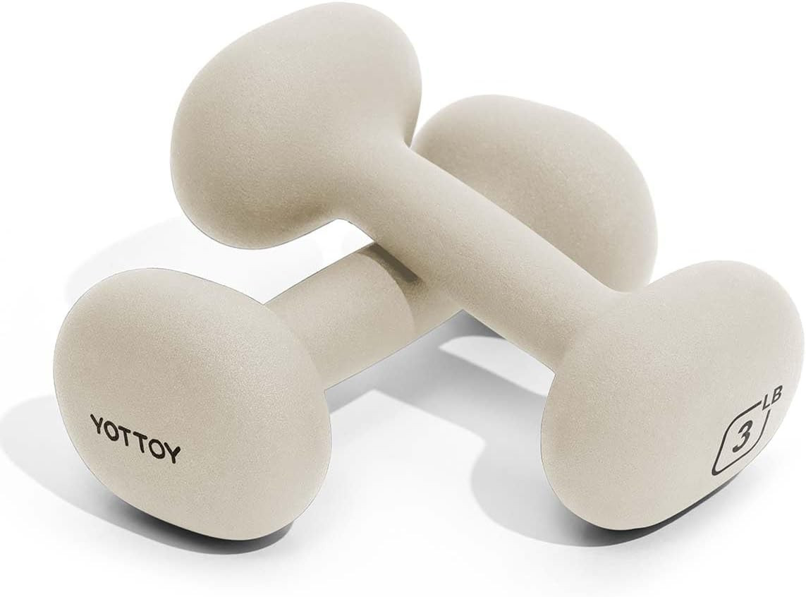 YOTTOY Weights Dumbbells Set for Women,2-15 Pound Dumbbells Set of 2, Non-Slip Hand Weights for H... | Amazon (US)