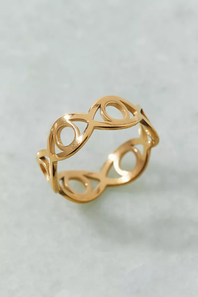 Ellie Vail Serafina Evil Eye Ring | Urban Outfitters (US and RoW)